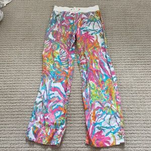 Girls Lilly Pulitzer linen beach pants